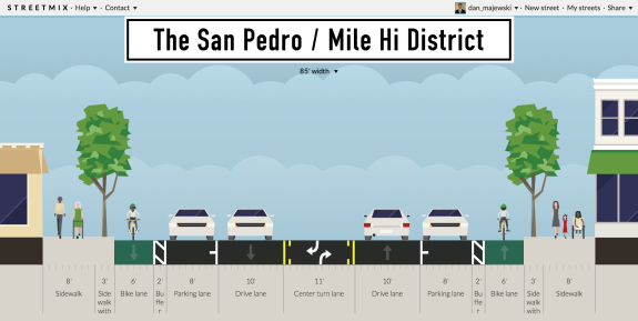 What do you want to see on San Pedro?  This may look impossible or unrealistic but plenty of communities have accomplished projects like this.  
